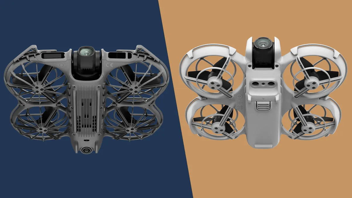 مقایسه دی جی آی نئو 2 با نئو اصلی 2 مقایسه DJI Neo 2 با DJI Neo 1